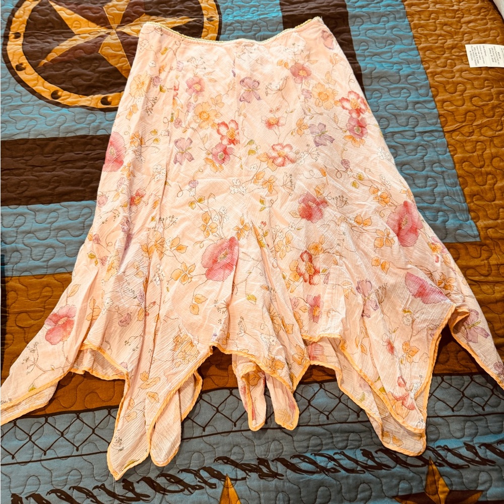 Odille Apricot Skirt